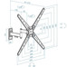 Tooq LP1356TN-B Soporte pared pantallas 13"-55"-SX2 Tooq LP1356TN-B Soporte pared pantallas 13"-55"