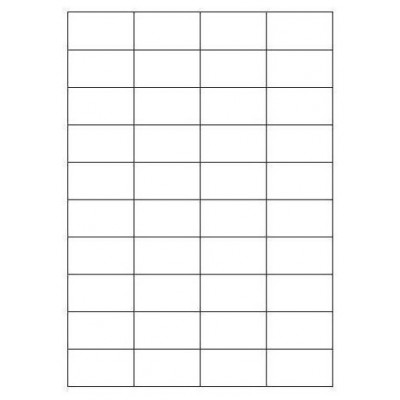 CAJA 100 HOJAS ETIQUETAS BLANCAS SIN MÁRGENES-LÁSER/INYECCIÓN DE TINTA/FOTOCOPIADORAS-52X30 MM MEGASTAR LP4MS-5230 (Espera 4 dias)