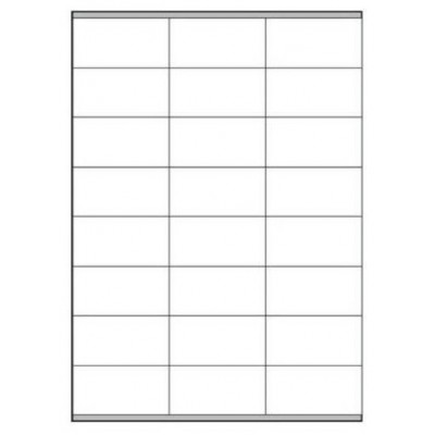 CAJA 100 HOJAS ETIQUETAS BLANCAS CON MÁRGENES-LÁSER/INYECCIÓN DE TINTA/FOTOCOPIADORAS-70X36 MM MEGASTAR LP4MS-7036 (Espera 4 dias)