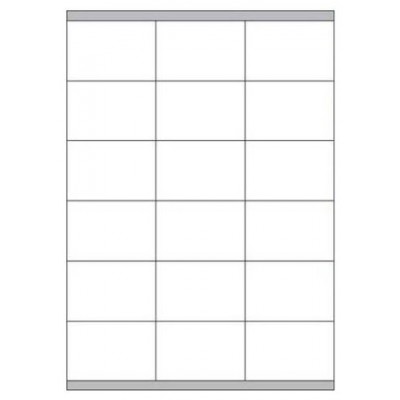 CAJA 100 HOJAS ETIQUETAS BLANCAS CON MÁRGENES-LÁSER/INYECCIÓN DE TINTA/FOTOCOPIADORAS-70X48 MM MEGASTAR LP4MS-7048 (Espera 4 dias)