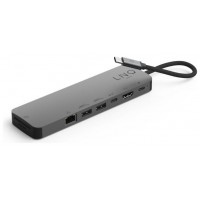 DOCKING STATION 9 PUERTOS PRO STUDIO USB-C GRIS LINQ (Espera 4 dias)