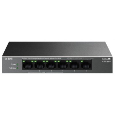 SWITCH NO GESTIONABLE TP-LINK LS106LP LITEWAVE 6P