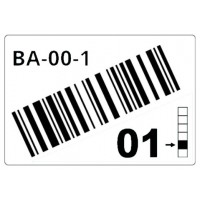 BROTHER Caja de 1 rollo de etiquetas precortadas para estanterias y estanterias paletizadas de 55 x 85 mm. Blanco, para codigos de barras - 340 etiquetas/rollo