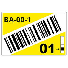 BROTHER Caja de 1 rollo de etiquetas precortadas para estanterias y estanterias paletizadas de 90 x 110 mm. Amarillo, para codigos de barras - 260 etiquetas/rol-SX54 BROTHER Caja de 1 rollo de etiquetas precortadas para estanterias y estanterias paletizadas de 90 x 110 mm. Amarillo, para codigos de barras - 260 etiquetas/rol