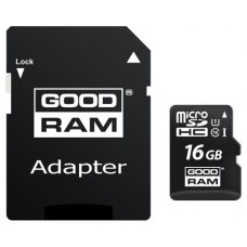 Goodram MicroSD - 16GB - Incluye adaptador a SD - CL