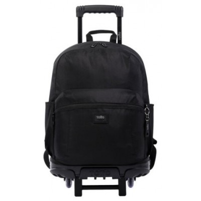 MOCHILA ESCOLAR CON RUEDAS GRANDE NEGRA - TRIK TOTTO MA03TKI003-22200-N01 (Espera 4 dias)