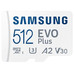 MICRO SD 512 GB EVO+ 1 ADAP. CLASS 10 SAMSUNG (Espera 4 dias)
