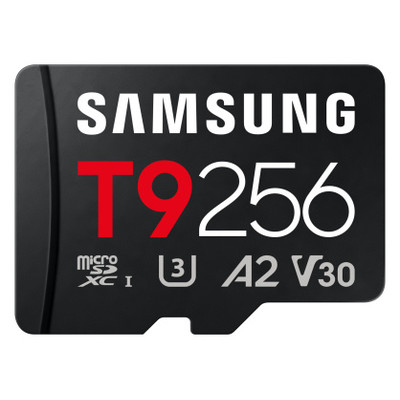 Samsung Micro SDXC T9 256GB clase10 U3 V30 A2 c/a-SX13 Samsung Micro SDXC T9 256GB clase10 U3 V30 A2 c/a