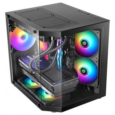 CAJA MINITORRE ATX MC-3TLITE NEGRO MARS GAMING (Espera 4 dias)
