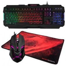 COMBO TECLADO/RATON/ALFOMBRILLA MARS GAMING MCP118 (Espera 4 dias)