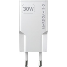 CARGADOR USB PARED USB-C + USB-A GaN 30W BLANCO MARS GAMING (Espera 4 dias)-SX2 CARGADOR USB PARED USB-C + USB-A GaN 30W BLANCO MARS GAMING (Espera 4 dias)