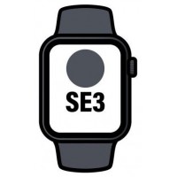 APPLE WATCH SE 3 CAJA ALUMINIO MEDIANOCHE CELL 44mm CORREA DEPORTIVA NEGRA M/L (Espera 4 dias)