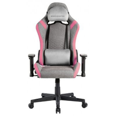 SILLA GAMER MARS GAMING MGCPROFPK GRIS CON DETALLES