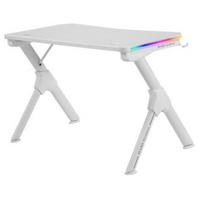 MESA MARS GAMING MGD RGB WHITE CHASIS DE ACERO TABLERO