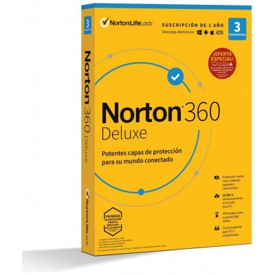 SOFTWARE ANTIVIRUS NORTON 360 DELUXE 25GB 1 USUARIO 3