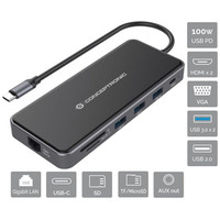 DOCKING USB-C CONCEPTRONIC DONN15G 2xHDMI 1xVGA-14SX DOCKING USB-C CONCEPTRONIC DONN15G 2xHDMI 1xVGA