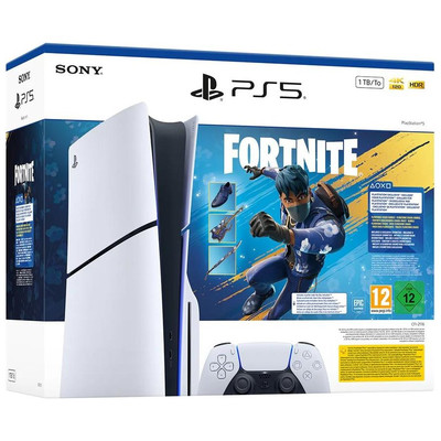 CONSOLA SONY PS5 SLIM CHASSIS E CON LECTOR 1TB FORNITE COBALT STAR