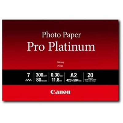 CANON Papel Photo Paper Pro Platinum PT-101 A2 20hojas-SX16 CANON Papel Photo Paper Pro Platinum PT-101 A2 20hojas