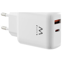 Ewent EW1329 cargador de dispositivo m&oacute;vil Universal Blanco Corriente alterna Carga r&aacute;pida Interior (Espera 4 dias)