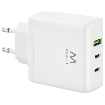Ewent EW1333 cargador de dispositivo m&oacute;vil Universal Blanco Corriente alterna Carga r&aacute;pida Interior (Espera 4 dias)
