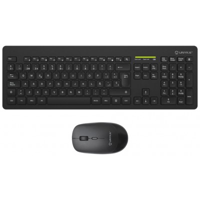 TECLADO UNYKA INALAMBRICO KIT T+R MK212 PRO Slim