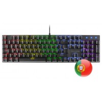 Mars Gaming MK422 Negro Teclado Gaming RGB Switch Mecánico Azul Idioma Portugués (Espera 4 dias)