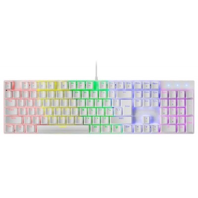 TECLADO MECANICO MARS GAMING MK422 WHITE SWITCH ROJO