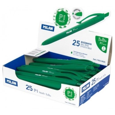 BOLIGRAFO MILAN P1 TOUCH VERDE 25U