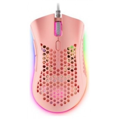 MOUSE MARS GAMING RGB MMEX DISE¾O HIVE PINK