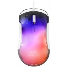 MOUSE MARS GAMING RGB MMGLOWW WHITE 12800DPI