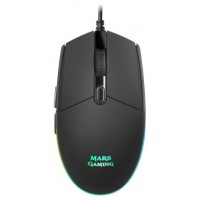 MOUSE MARS GAMING RGB MMG BLACK 3200DPI 6 BOTONES