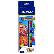 ESTUCHE PINTURA AL OLEO 12 X 12ML MANLEY MOP00012 (Espera 4 dias)