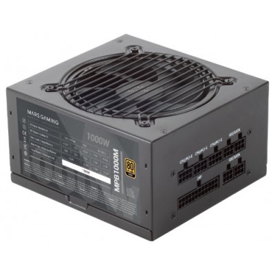 FUENTE ALIMENTACION 1000W MARS GAMING 80+GOLD ATX (Espera 4 dias)