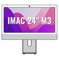 iMAC APPLE 24"" RETINA 4.5K M3 8CORE+GPU 10CORE 256GB SILVER MQRJ3Y/A (Espera 4 dias)