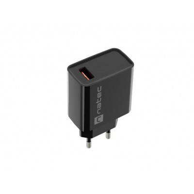 CARGADOR NATEC RIBERA 18W 1XUSB-A QC3.0 NEGRO