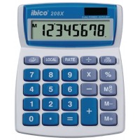 CALCULADORA DE SOBREMESA DE 8 DIGITOS MODELO 208X SOLAR / PILA IBICO IB410062 (Espera 4 dias)