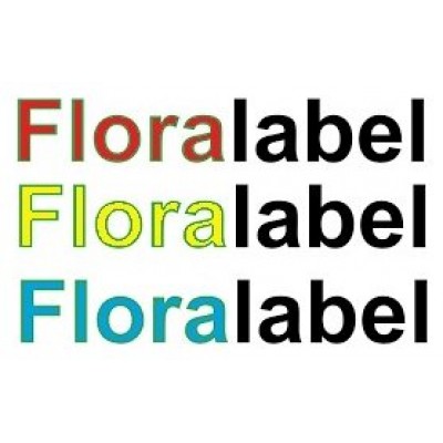Floralabels Etiquetas de borde de estanteria 105 x 38 mm, 14 por hoja OKIMED30