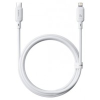 OS-BASEUS SILKY SERIES FAST CHARGING CABLE TYPE-C TO IP 20W 1M MOON WHITE (Espera 4 dias)