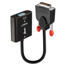 Lindy 38189 adaptador de cable de v&iacute;deo 0,1 m DVI-D VGA (D-Sub) Negro (Espera 4 dias)