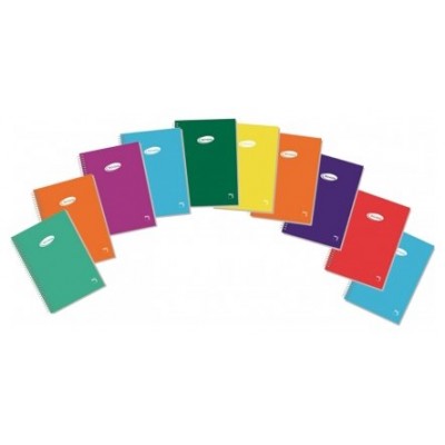 CUADERNO ESPIRAL SERIE BASIC TAPA BLANDA 60 GRS. FOLIO (215X310MM.) 80 HOJAS CUADRÍCULA 4X4 CON MARGEN PACSA 16418 (MIN10) (Espera 4 dias)