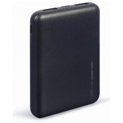 POWERBANK GEMBIRD 5000mAh 1x microUSB A 2x USB-A NEGRO