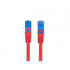 CABLE RED LANBERG LATIGUILLO CAT.6A S/FTP LSZH CCA 0.5M ROJO FLUKE PASSED