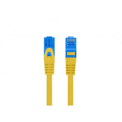 CABLE RED LANBERG CAT.6A S/FTP LSZH CCA 0.5M AMARILLO FLUKE PASSED