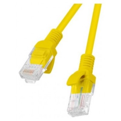 CABLE RED LANBERG LATIGUILLO CAT.6 UTP 1.5M AMARILLO FLUKE PASSED