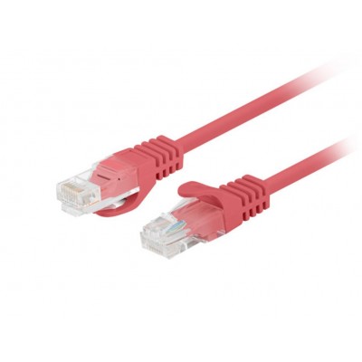 CABLE RED LANBERG LATIGUILLO CAT.6 UTP 1M ROJO FLUKE PASSED PACK 10 UD