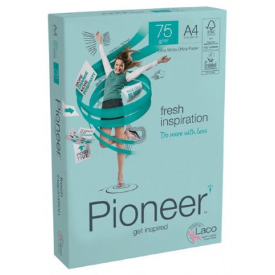 PAQUETE 500H PAPEL FRESH PREMIUM 75GR A4 PIONEER CIE 169 PIF0750040 (MIN5) (Espera 4 dias)