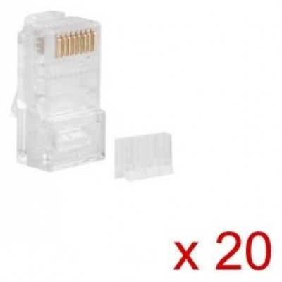 CONECTOR CAT.6 LANBERG UTP 8P8C PACK 20 UDS