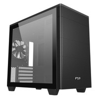FSP CAJA CST360 B (M-ATX MID TOWER, USB3.0X2, TYPE-C, 12CM FAN X 2 (Espera 4 dias)
