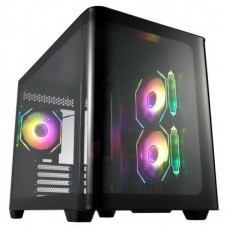 CAJA MICRO-ATX SEMITORRE FSP S380 RGB NEGRA 3 FANS