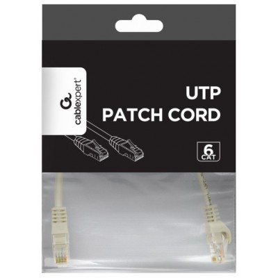 CABLE RED GEMBIRD UTP CAT6 0,25M COBRE GRIS